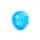 JK Malá plastová guľa 14 cm, modrá