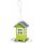 Trixie Záhradné krmítko kovové, farebný domček 19x20x19 cm, - zelený/strieborná strecha