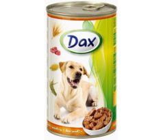 Dax konzerva pre psov s hydinou 1240 g