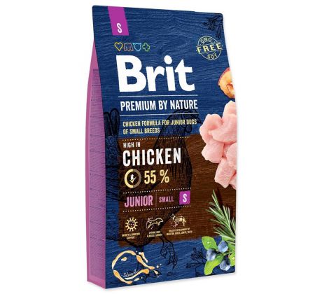 Brit Premium by Nature dog Junior S 3 kg
