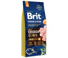 Brit Premium by Nature dog Junior M 15 kg