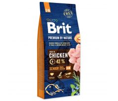 Brit Premium by Nature dog Senior S+ M 3 kg