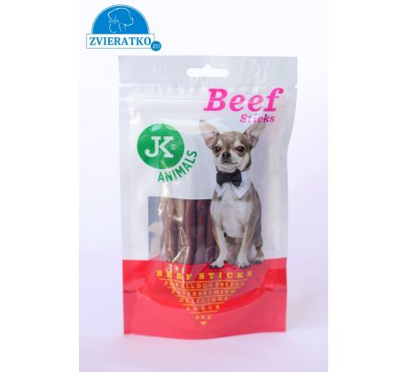 JK Meat Snack Beef Sticks, sušené hovädzie tyčinky, mäsová maškrta, 80 g