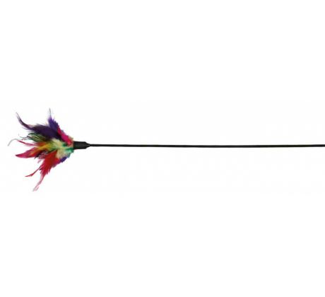 Trixie Vábnička s farebným perím 50 cm
