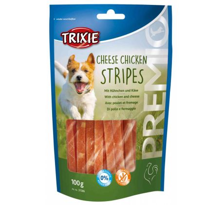 Trixie Premio CHICKEN CHEESE STRIPES - kuracie pásky so syrom 100g