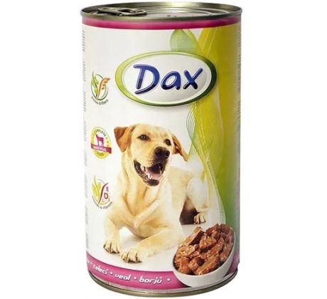 Dax konzerva pre psov s teľacím 1240 g