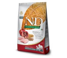 Farmina N&D dog AG senior medium & maxi, chicken, spelt, oats & pomegranate 12 kg