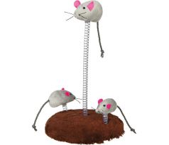 Trixie Myšia rodinka na pružine 15 x 22 cm