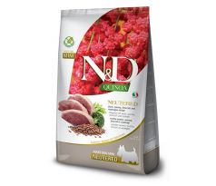 Farmina N&D dog QUINOA (GF) adult mini, neutered, duck, broccoli & asparagus 2,5 kg