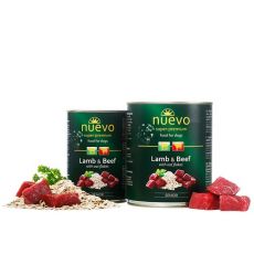 NUEVO dog Senior Lamb & Beef with oat flakes 400 g konzerva