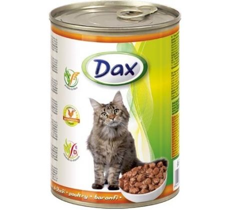 Dax konzerva pre mačky s hydinou 415g