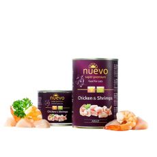 NUEVO cat Adult Chicken & Shrimps 400 g konzerva