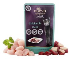 NUEVO cat Adult Chicken & Duck 85 g kapsičky