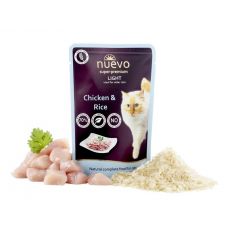 NUEVO cat Light Chicken with Rice 85 g kapsičky