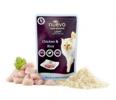 NUEVO cat Light Chicken with Rice 85 g kapsičky