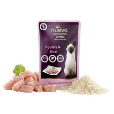 NUEVO cat Kitten Poultry with Rice 85 g kapsičky