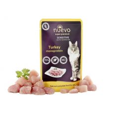 NUEVO cat Adult Sensitive Mono Turkey 16 x 85 g kapsičky