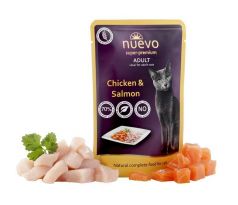NUEVO cat Adult Chicken & Salmon 85 g kapsičky