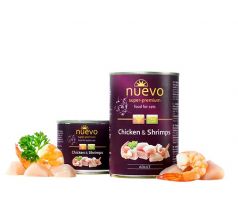 NUEVO cat Adult Chicken & Shrimps 200 g konzerva