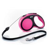 flexi New Comfort Cord (lanko), veľkosť S, ružové,  8 m/12 kg