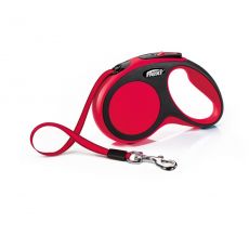 flexi New Comfort Tape (pásik), veľkosť S, červené, 5 m/15 kg