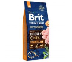 Brit Premium by Nature dog Senior S+ M 1 kg