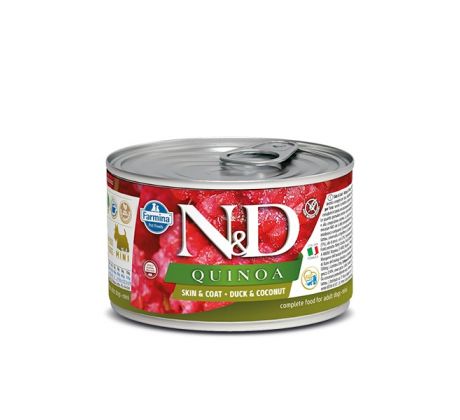 N&D DOG QUINOA SKIN&COAT DUCK MINI WET FOOD 140 G