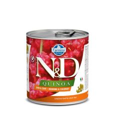 N&D DOG QUINOA SKIN&COAT HERRING WET FOOD 285 G