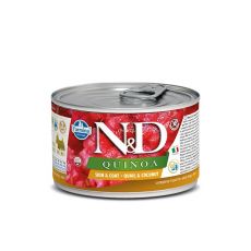 N&D DOG QUINOA SKIN&COAT QUAIL MINI WET FOOD 140 G
