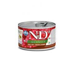 N&D DOG QUINOA SKIN&COAT VENISON MINI WET FOOD 140 G