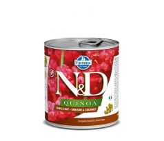 N&D DOG QUINOA SKIN&COAT VENISON WET FOOD 285 G