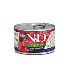 N&D DOG QUINOA WEIGHT MANAGEMENT MINI WET FOOD 140 G