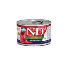 N&D DOG QUINOA WEIGHT MANAGEMENT MINI WET FOOD 140 G