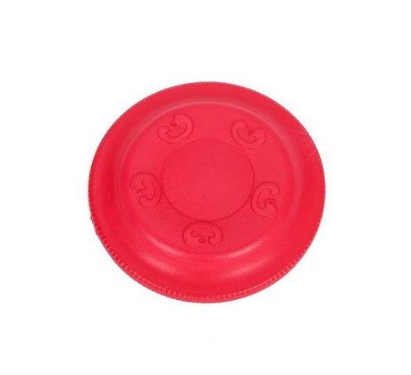 Frisbee červené 17 cm, odolná hračka z EVA peny
