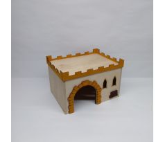 JK Hrad č. 3, drevený domček pre morčatá 24×18×16 cm