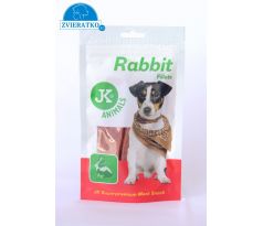 JK Meat Snack Rabbit fillets, sušené králičie mäso, mäsová maškrta, 80 g