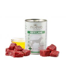 NUEVO dog Sensitive 100% Lamb 400 g konzerva