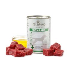 NUEVO dog Sensitive 100% Lamb 400 g konzerva