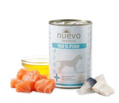 NUEVO dog Sensitive 100% Fish 375 g konzerva