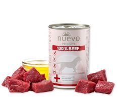 NUEVO dog Sensitive 100% Beef 400 g konzerva