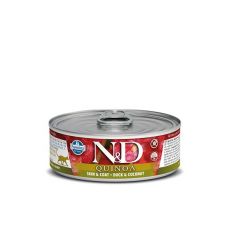 Farmina N&D cat QUINOA Duck & Coconut konzerva 80 g