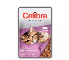 Calibra Cat kapsička Premium Kitten Salmon 100 g