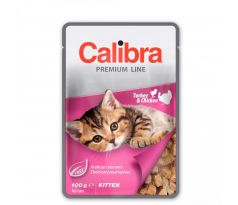 Calibra Cat kapsička Premium Kitten Turkey & Chicken 100 g