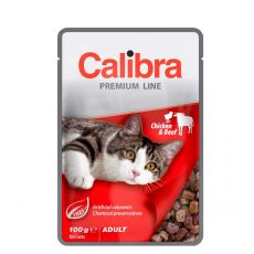 Calibra Cat kapsička Premium Adult Chicken & Beef 100 g