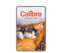 Calibra Cat kapsička Premium Adult Duck & Chicken 100 g