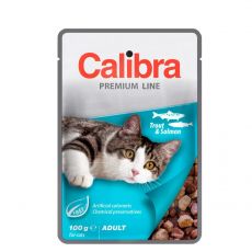 Calibra Cat kapsička Premium Adult Trout & Salmon 100 g