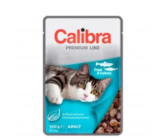 Calibra Cat kapsička Premium Adult Trout & Salmon 100 g