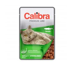 Calibra Cat kapsička Premium Sterilised Salmon 100 g