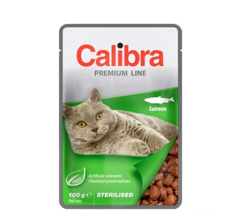 Calibra Cat kapsička Premium Sterilised Salmon 100 g
