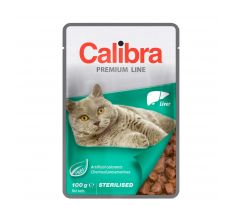 Calibra Cat kapsička Premium Sterilised Liver 100 g